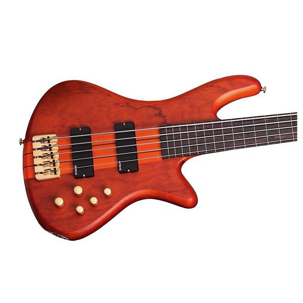 Schecter Stiletto Studio-5 FL Bass Guitar, Honey