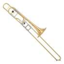Yamaha YSL-882GO Xeno Custom Bb/F Trombone, Gold Brass Bell, Open Wrap