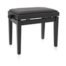 Adjustable Piano Stool by Gear4music, Matte Black