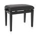 Nastaviteľná klavírna stolička Gear4music, matná čierna
