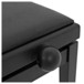 Adjustable Piano Stool by Gear4music, Matte Black