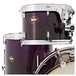 WHD Birch 5 Piece Rock Drum Kit, Purple Fade