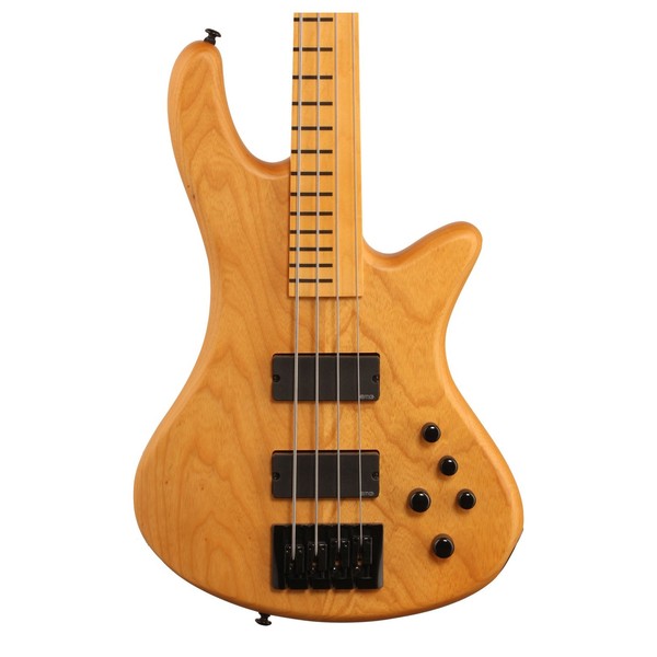 Schecter Stiletto Session-4 FL Bass Guitar, Natural Satin