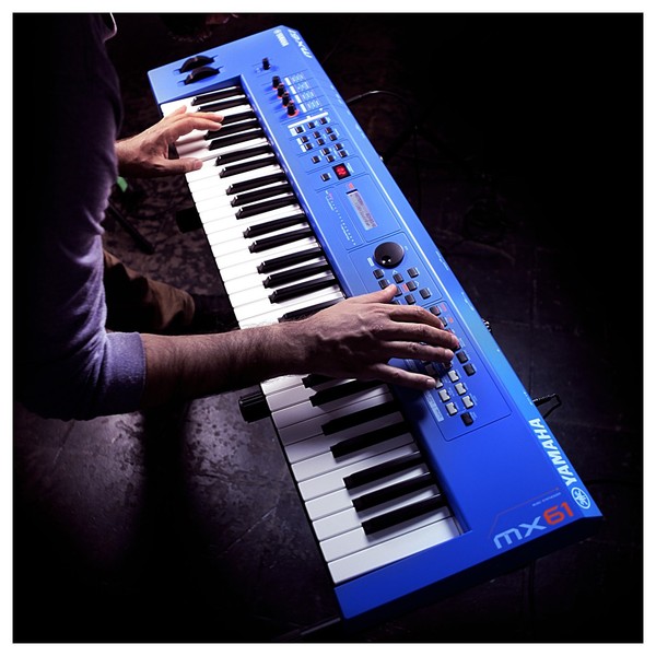 Yamaha MX61 II Music Production Synthesizer, Blue at Gear4music