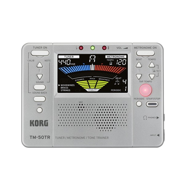 Korg TM-50TR Tuner, Silver