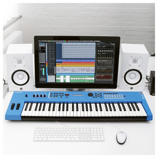 Yamaha MX61 II Music Production Synthesizer, Blue at Gear4music