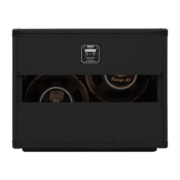Orange PPC212OB 2 x 12 Open Back Cabinet, Black