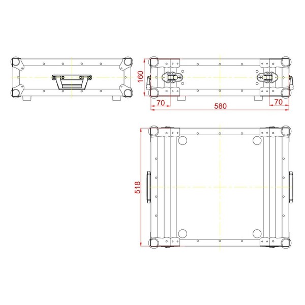 ADJ ACF-SWDDR3 Audio & Lighting Equipment Double-Door Case