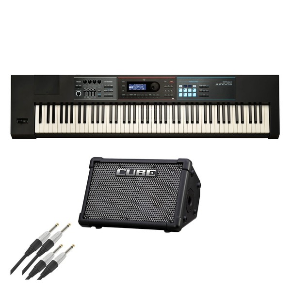 Roland Juno-DS88 and CUBE Street EX Battery Powered Bundle