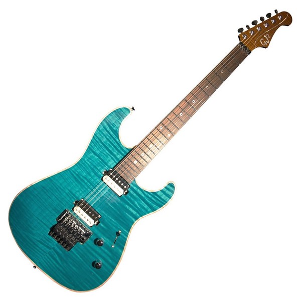 GJ2 By Grover Jackson Glendora NPG Electric Guitar, Trans Peacock