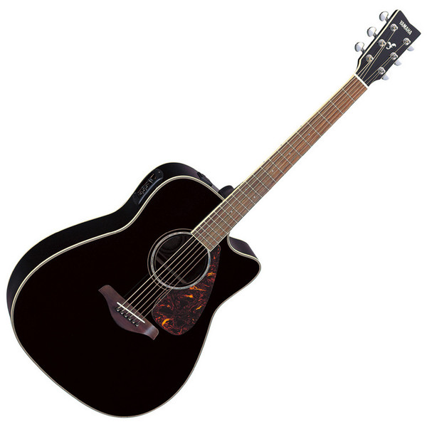 Yamaha FGX730SCA Electro Acoustic Guitar, Black