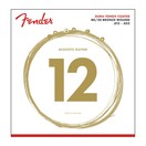 Fender 880L 80/20 Dura-Tone Cordes pour Acoustique Enduites, 12-52