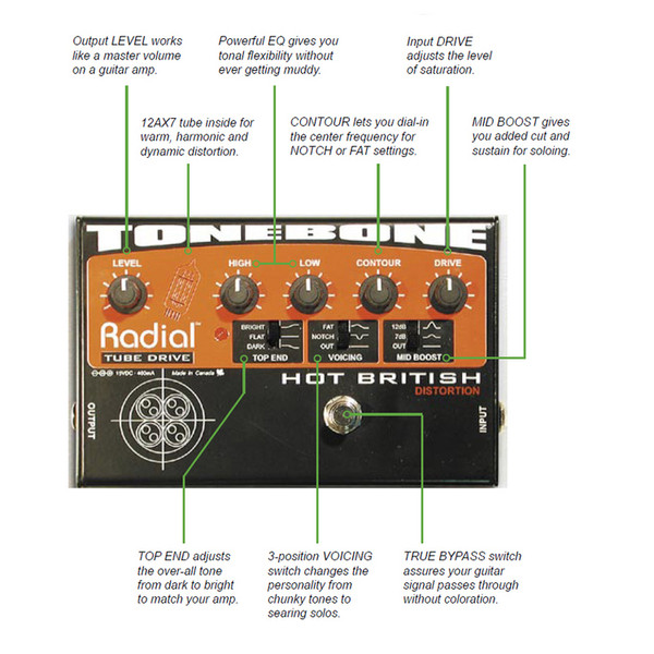 Radial Tonebone Hot British ディストーション