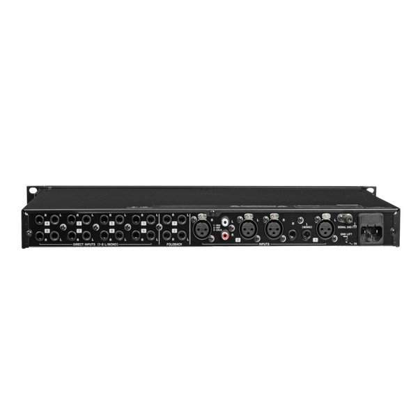 Tascam MH-8 8 Channel Headphone Mixer - Rear View