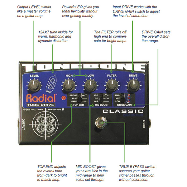 ギター Radial Tonebone Classic Classic - Radial Engineering