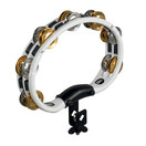 Meinl Percussion ABS Mountable Recording Tambourine, White, TMT2MWH