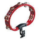 Meinl Percussion ABS Steel Jingle Tambourine, Mountable, TMT2R, Red