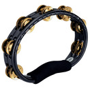 Meinl Percussion TMT1B, Tambourin sur Cadre en ABS avec Clochettes en Cuivre, Noir