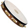Meinl Percussion Headed Wood Tambourine, Brass Jingles, TAH1BAB