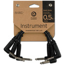 D'Addario Classic Series Right Angle Patch Cable, 3 Pack, 6''