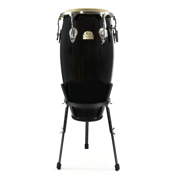 Pearl Elite Fiberglass 11-3/4" Conga, Bistre Black + stand