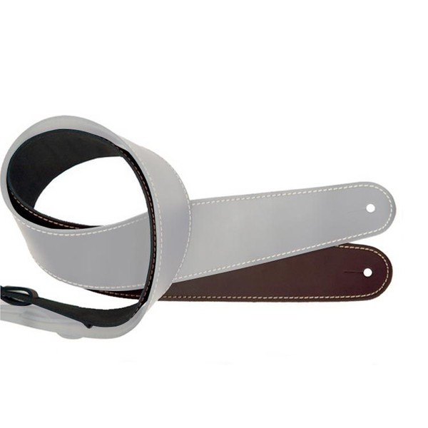 D'Addario Stonewashed Leather Strap, Brown
