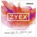 D'Addario Zyex Violin Set Silver D 4/4 Heavy