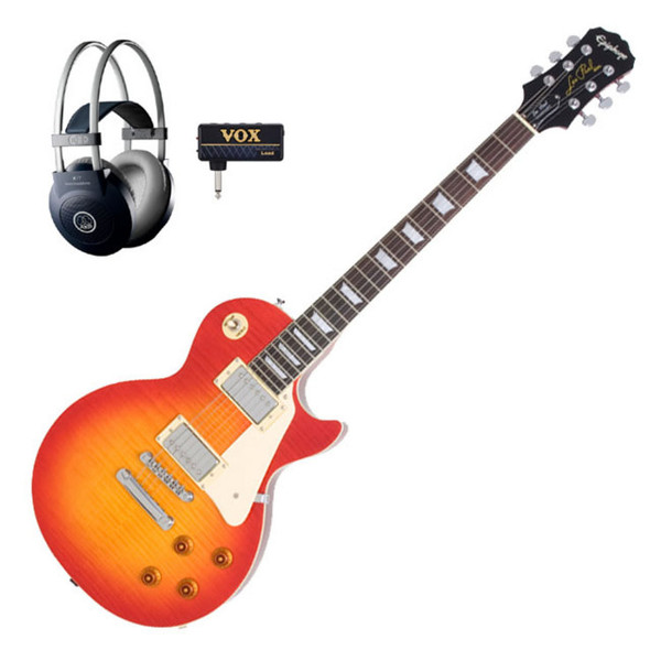 DISC Epiphone Les Paul Standard Plus, Sunburst, Vox Pack at Gear4music