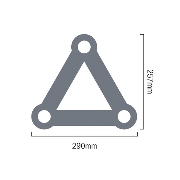 Global Truss 4096-35PL F33 PL Vertical T Piece, Dimensions