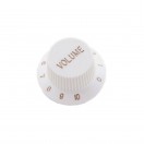 Guitarworks Guitar Volume Control Knob, White