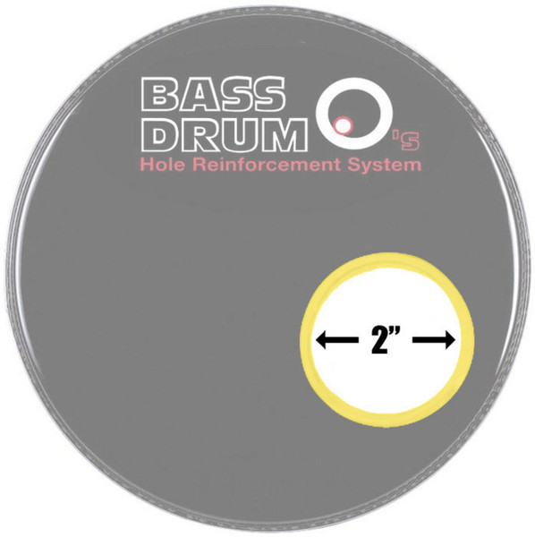 Bass Drum O's 2" Sound Hole Rings, Brass - Fitted