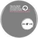 Bass Drum O's Sound Hole Ring Chrome 6''