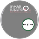 Bass Drum O's Sound Hole Ring Green 4''