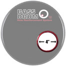Bass Drum O's Sound Hole Ring rot 4"