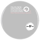 Bass Drum O's Aro para orificio de sonido Blanco 5''