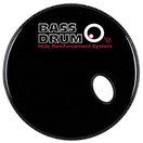 Bass Drum O's Aro ovalado para orificio de sonido negro 6''