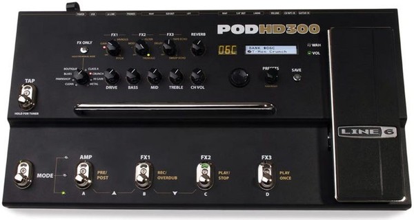 ギター line6 pod hd300 DISC Line 6 Pod HD300 Guitar Multi Effects Pedal | Gear4music