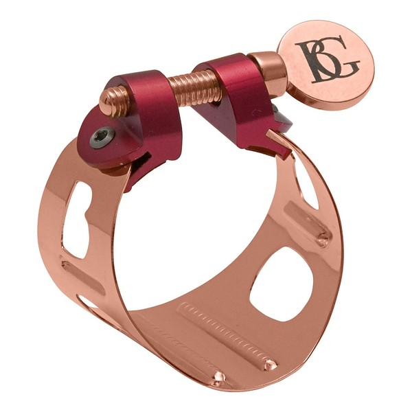 BG Alto Sax and Clarinet Ligature Duo Metal in Rose Gold