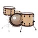 SJC Drums Custom 3 Piece Shell Pack, Natural Satin Stain, Wood Hoops