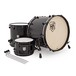 SJC Drums Tour Series 3 Piece Shell, Black HW