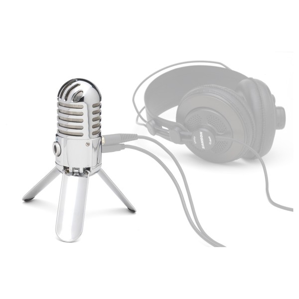 Samson Meteor USB Studio Microphone - Mic Angled (Headphones Not Included)