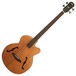 Aria FEB Fretless Electro Acoustic Bass Guitar, Flame Natural