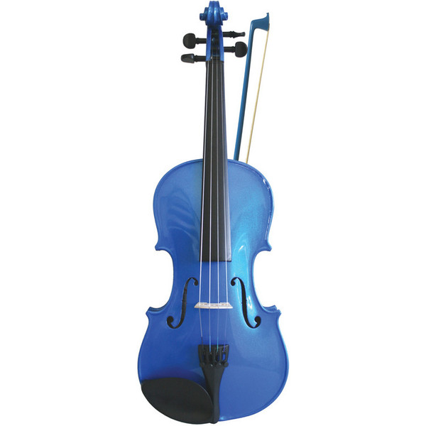 Rainbow Fantasia Coloured Violin Outfit Size 3/4 Blue