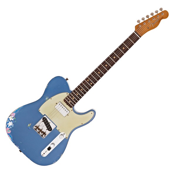 Fender Custom Shop LTD HS Tele, Aged LP Blue over Blue Flower