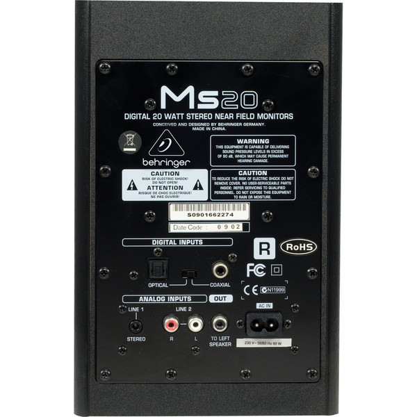 DISC Behringer MS20 Digital Monitor Speakers (Pair) - Nearly New