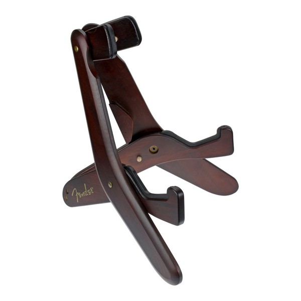 Fender Jack Knife Wood Guitar Stand, Cherry