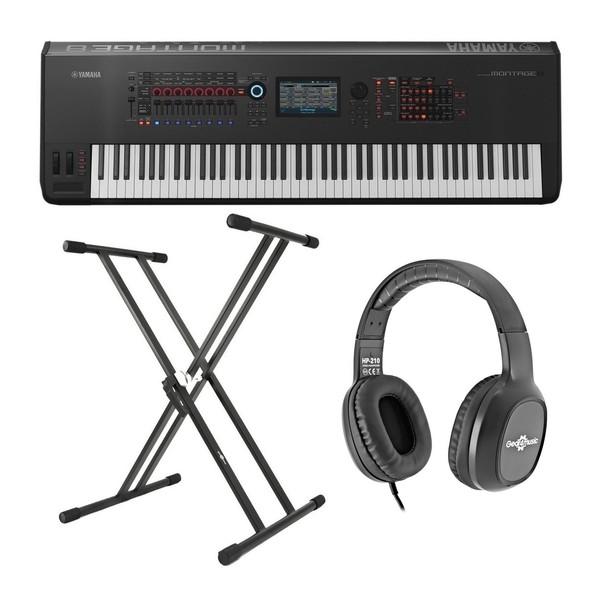 Yamaha MONTAGE 8 with Free Headphones and Stand - Full Bundle