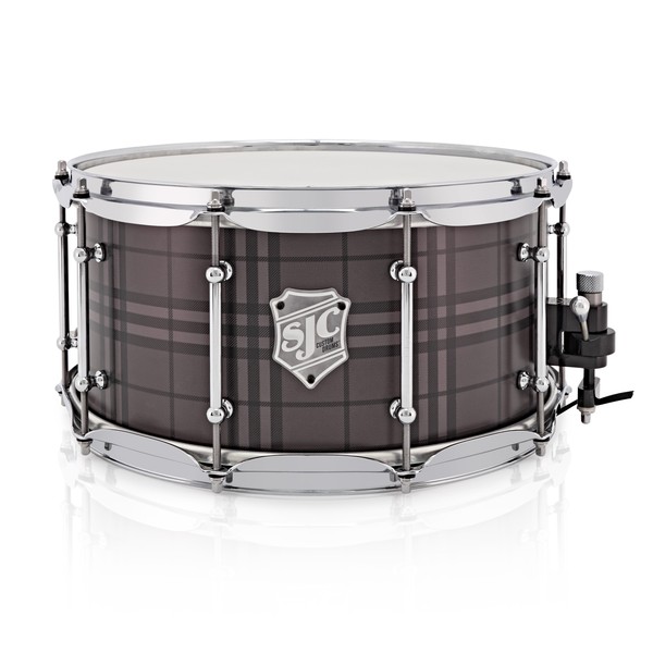 SJC Drums Custom 14x6.5 Snare Drum, Plaid Chrome HW