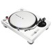 Pioneer PLX-500 Direct Drive Turntable, White - Angled