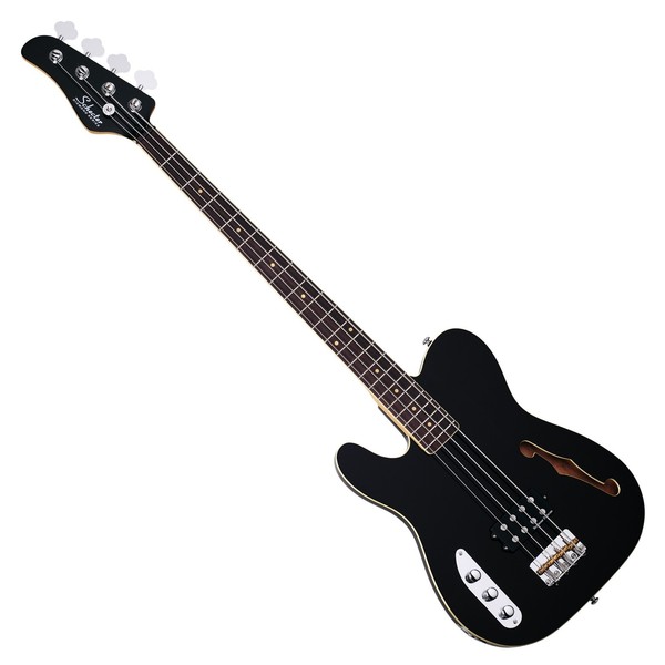 Schecter Baron-H Vintage Left Handed Bass Guitar, Gloss Black